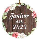Janitor Established Est. 2023 - Circle Ornament A