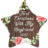 First Christmas With My Boyfriend 2021 - Star Ornament A