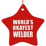 World's Okayest Welder - Star Ornament