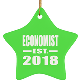 Economist Established EST. 2018 - Star Ornament