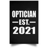 Optician Established EST. 2021 - Poster Portrait