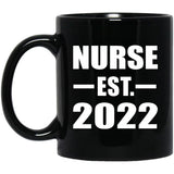 Nurse Established EST. 2022 - 11oz Coffee Mug Black