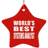 World's Best Systems Analyst - Star Ornament
