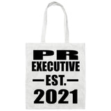 PR Executive Established EST. 2021 - Tote Bag White
