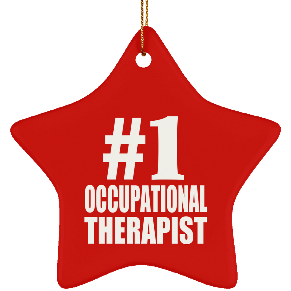 Number One #1 Occupational Therapist - Star Ornament