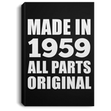 65th Birthday Made in 1959 All Parts Original - Canvas Portrait