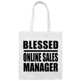 Blessed Online Sales Manager - Tote Bag White