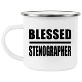 Blessed Stenographer - 12oz Camping Mug