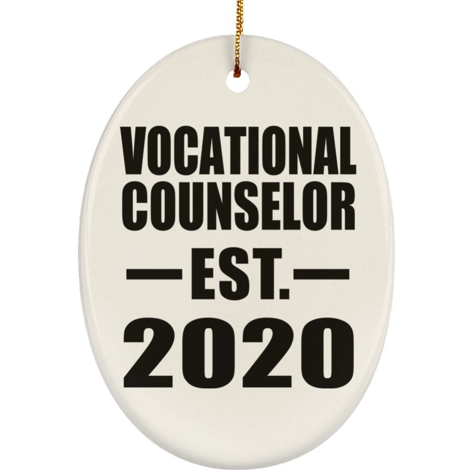 Vocational Counselor Established EST. 2020 - Oval Ornament