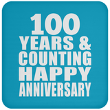 Happy 100th Anniversary 100 Years & Counting - Drink Coaster