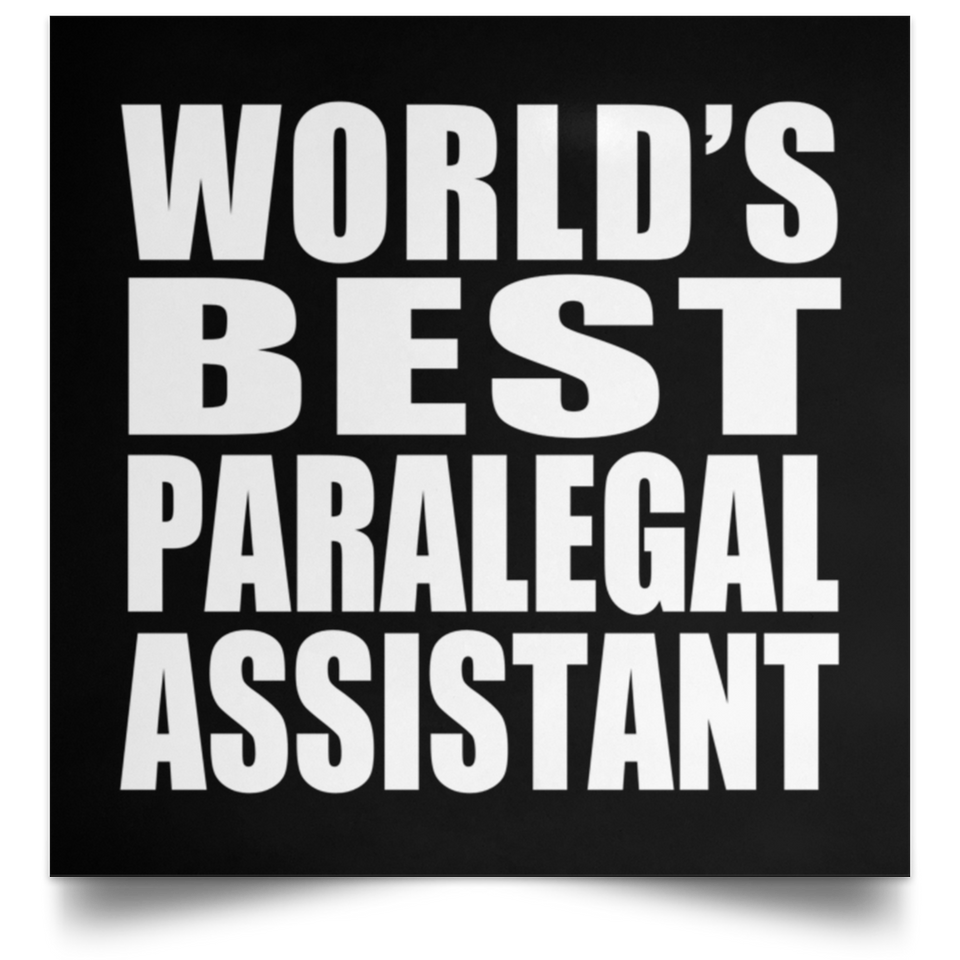 World's Best Paralegal Assistant - Poster Square