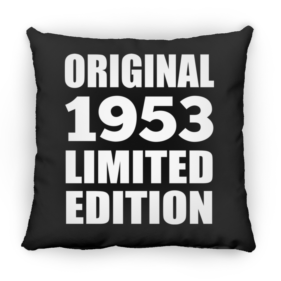 71st Birthday Original 1953 Limited Edition - Throw Pillow Black
