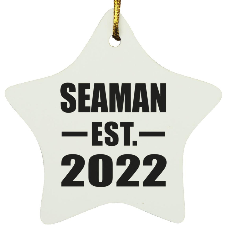 Seaman Established EST. 2022 - Star Ornament