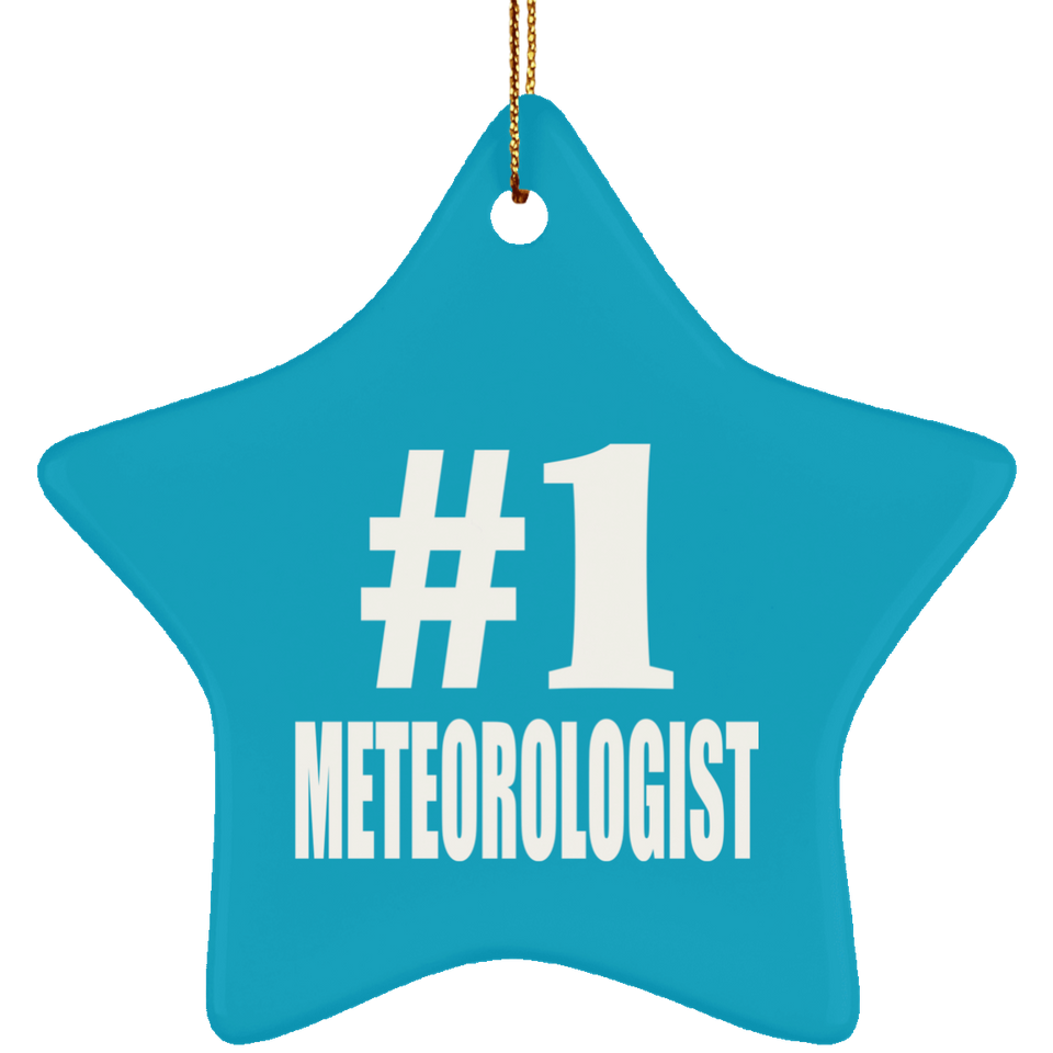 Number One #1 Meteorologist - Star Ornament