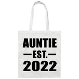 Auntie Established EST. 2022 - Tote Bag White