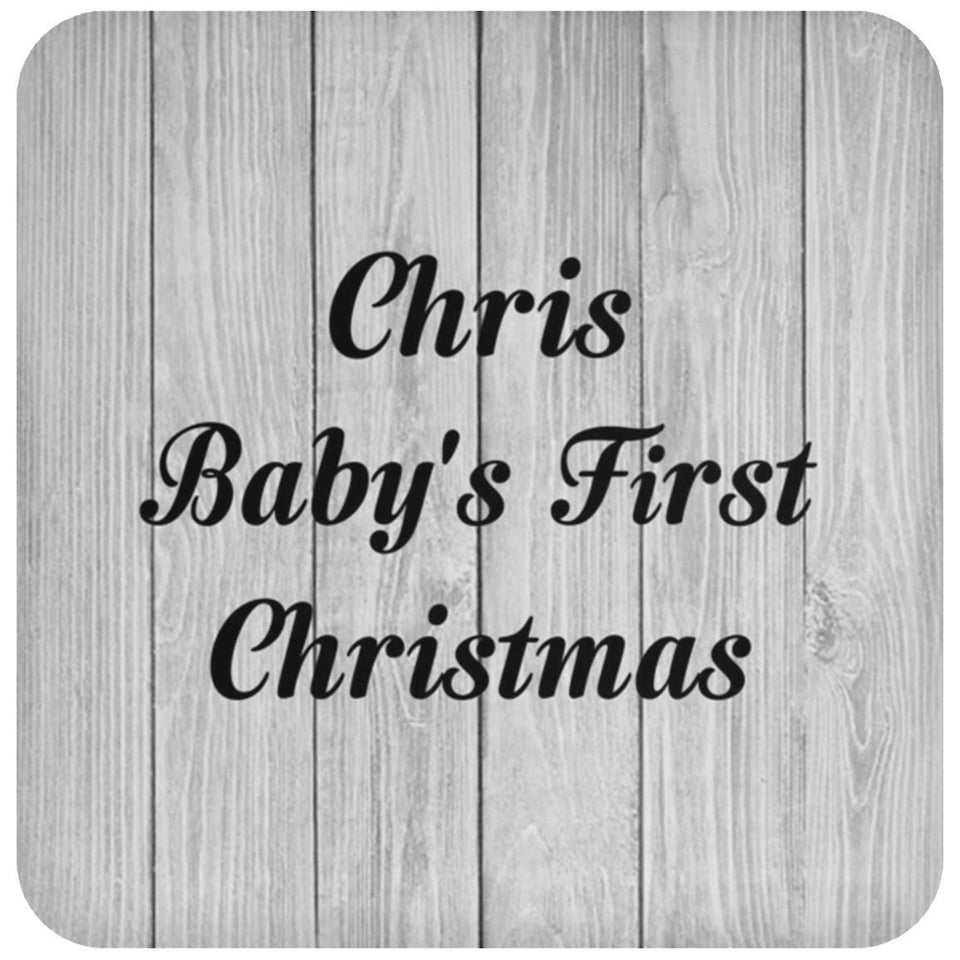 Chris Baby's First Christmas - Drink Coaster F