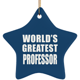World's Greatest Professor - Star Ornament