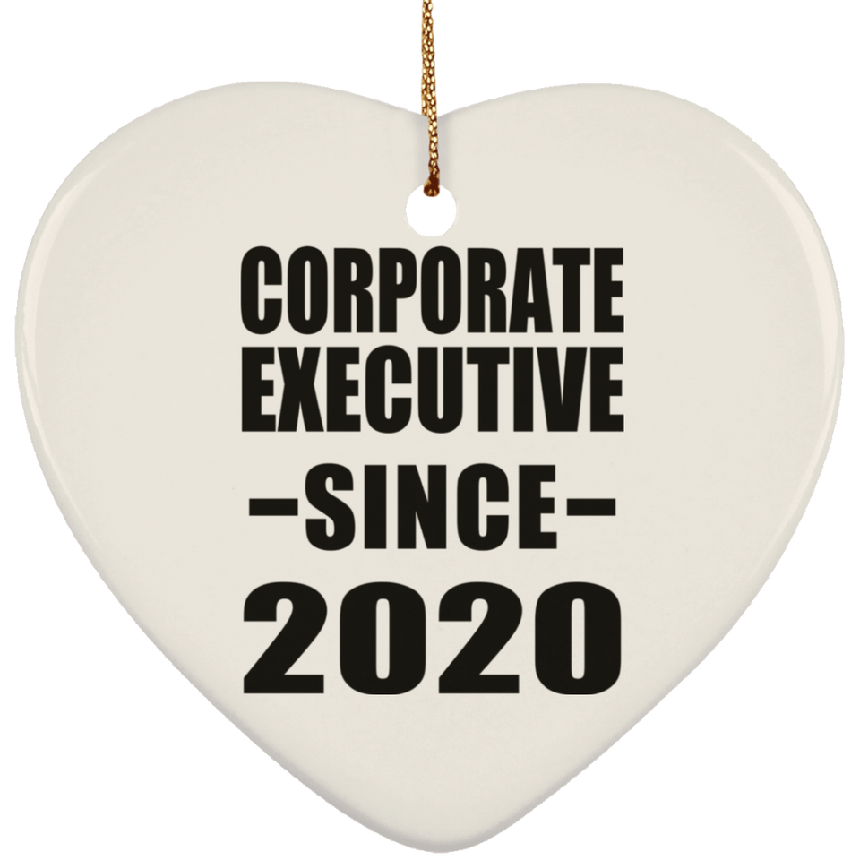 Corporate Executive Since 2020 - Heart Ornament