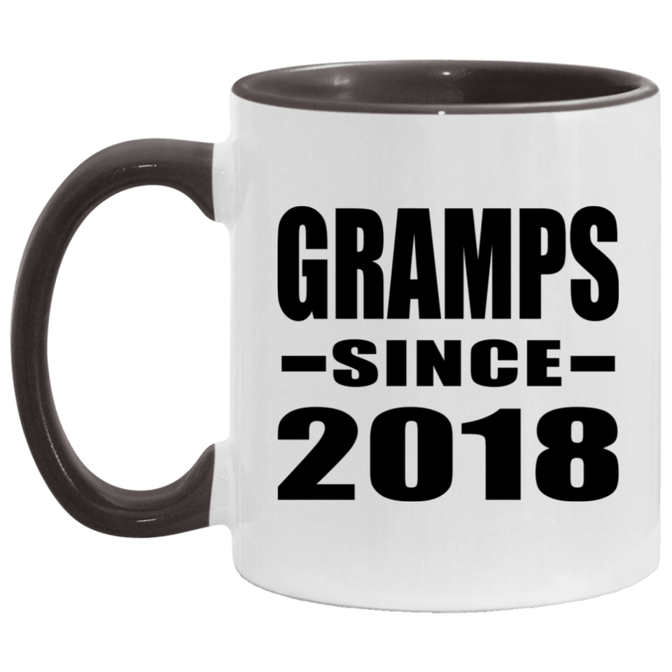Gramps Since 2018 - 11oz Accent Mug Black