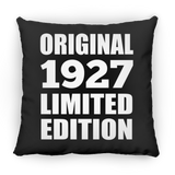 97th Birthday Original 1927 Limited Edition - Throw Pillow Black