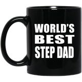World's Best Step Dad - 11 Oz Coffee Mug Black
