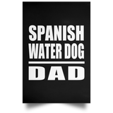 Spanish Water Dog Dad - Poster Portrait