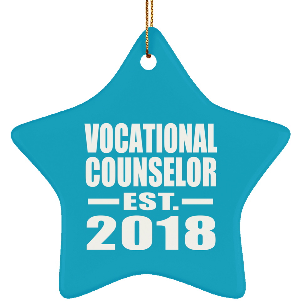 Vocational Counselor Established EST. 2018 - Star Ornament