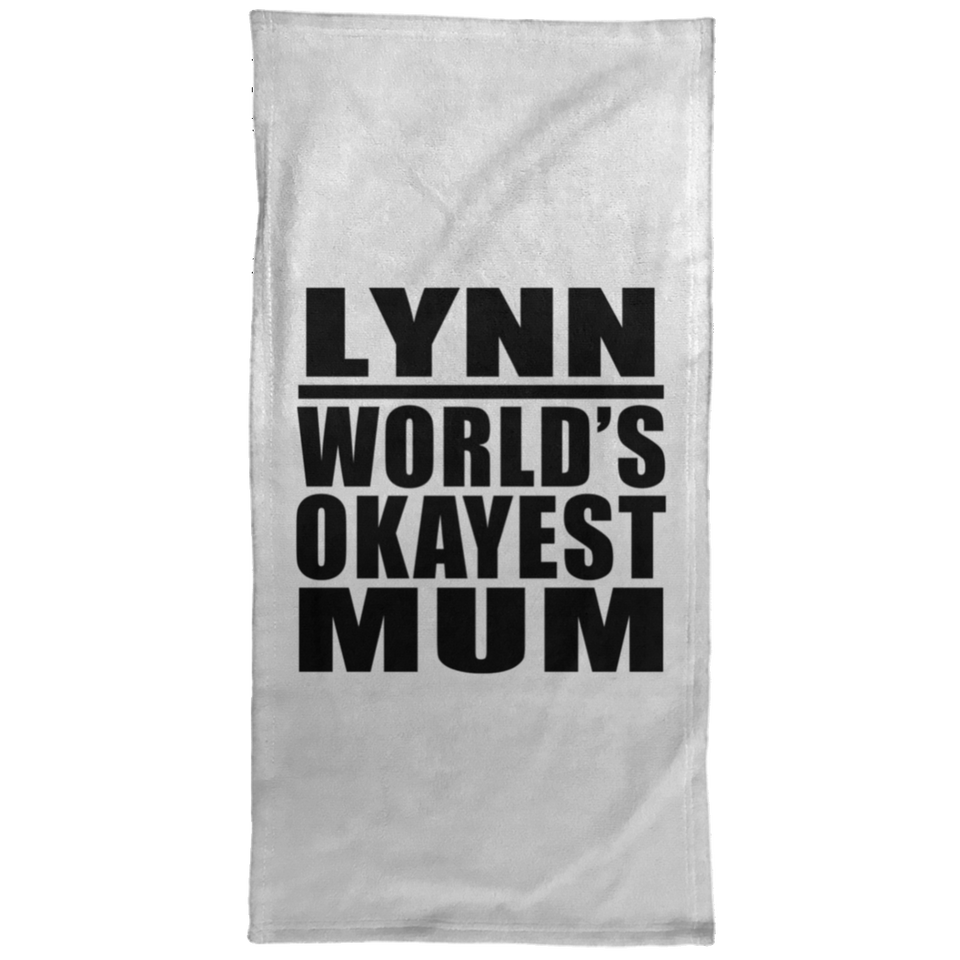 Lynn World's Okayest Mum - Hand Towel