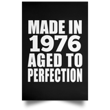 48th Birthday Made In 1976 Aged to Perfection - Poster Portrait
