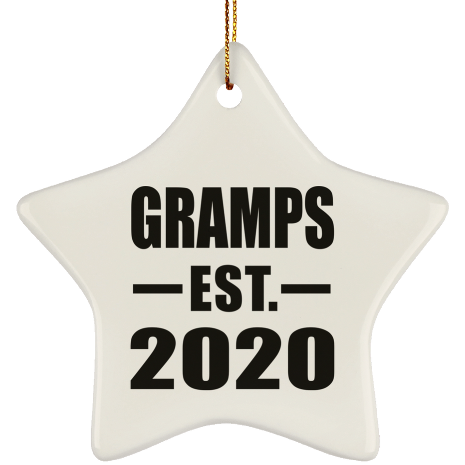 Gramps Established EST. 2020 - Star Ornament
