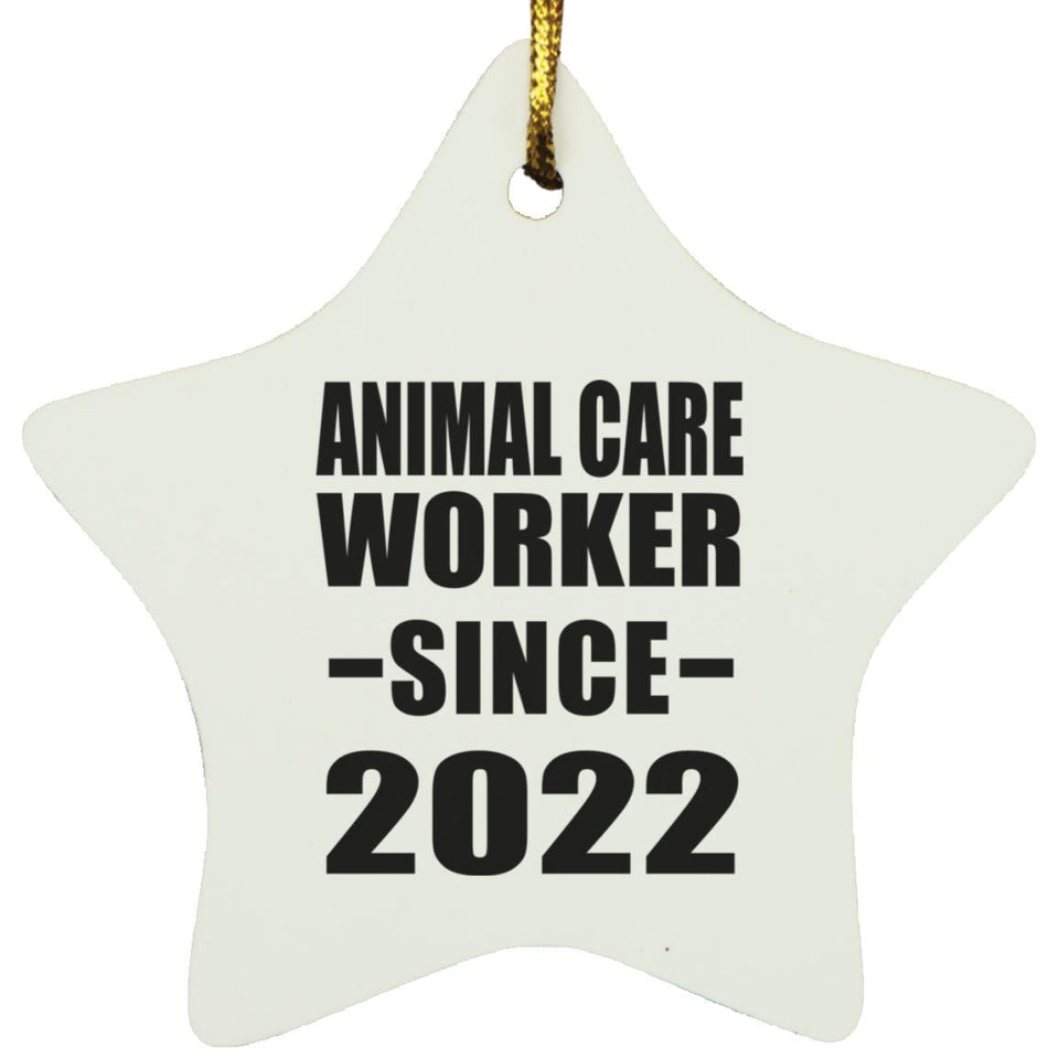 Animal Care Worker Since 2022 - Star Ornament