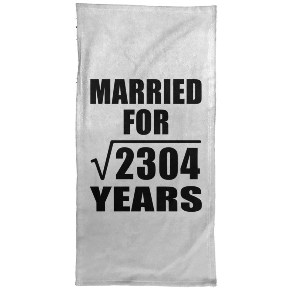 48th Anniversary Married For Square Root of 2304 Years - Hand Towel