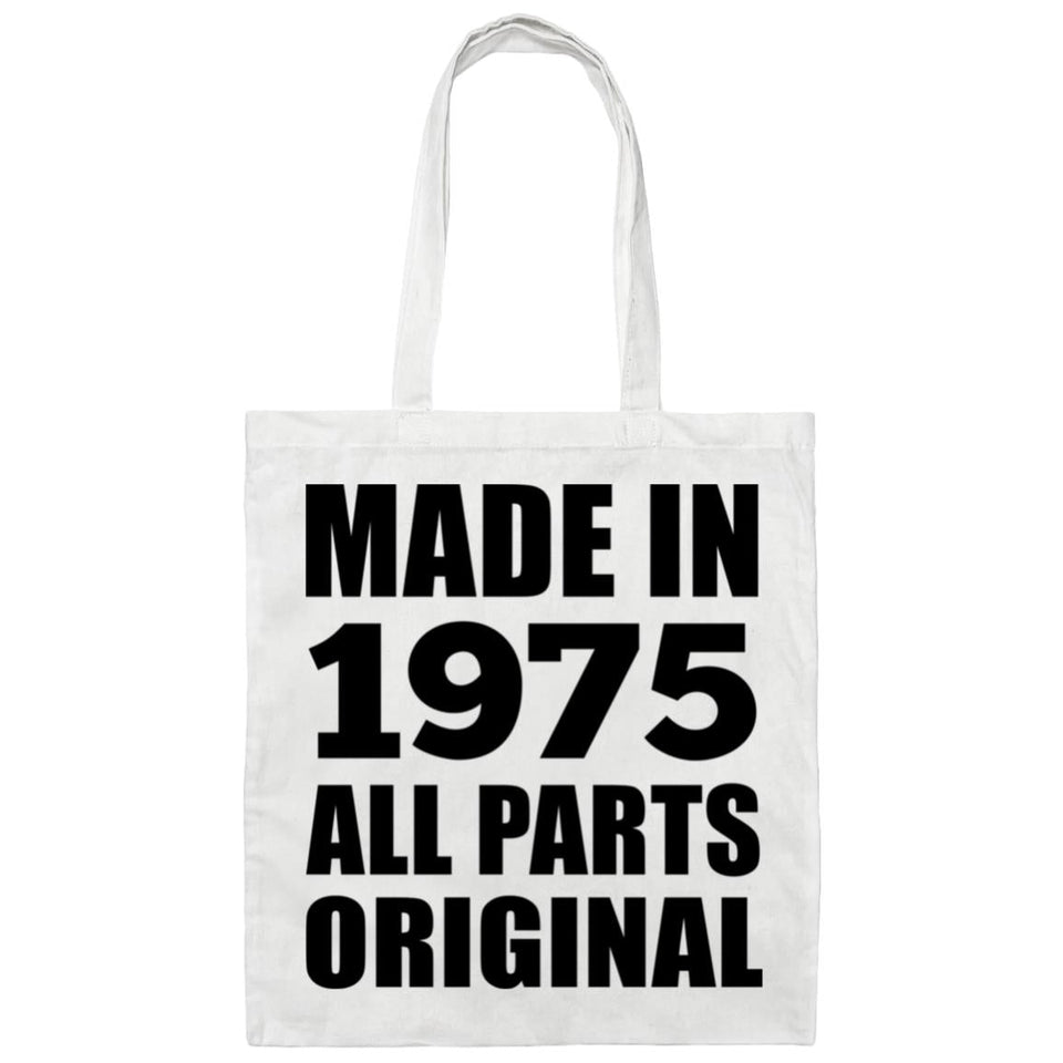49th Birthday Made in 1975 All Parts Original - Tote Bag White
