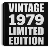 45th Birthday Vintage 1979 Limited Edition - Canvas Square
