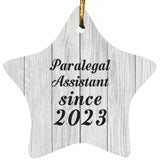 Paralegal Assistant Since 2023 - Star Ornament F
