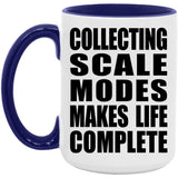 Collecting Scale Modes Makes Life Complete - 15oz Accent Mug Purple