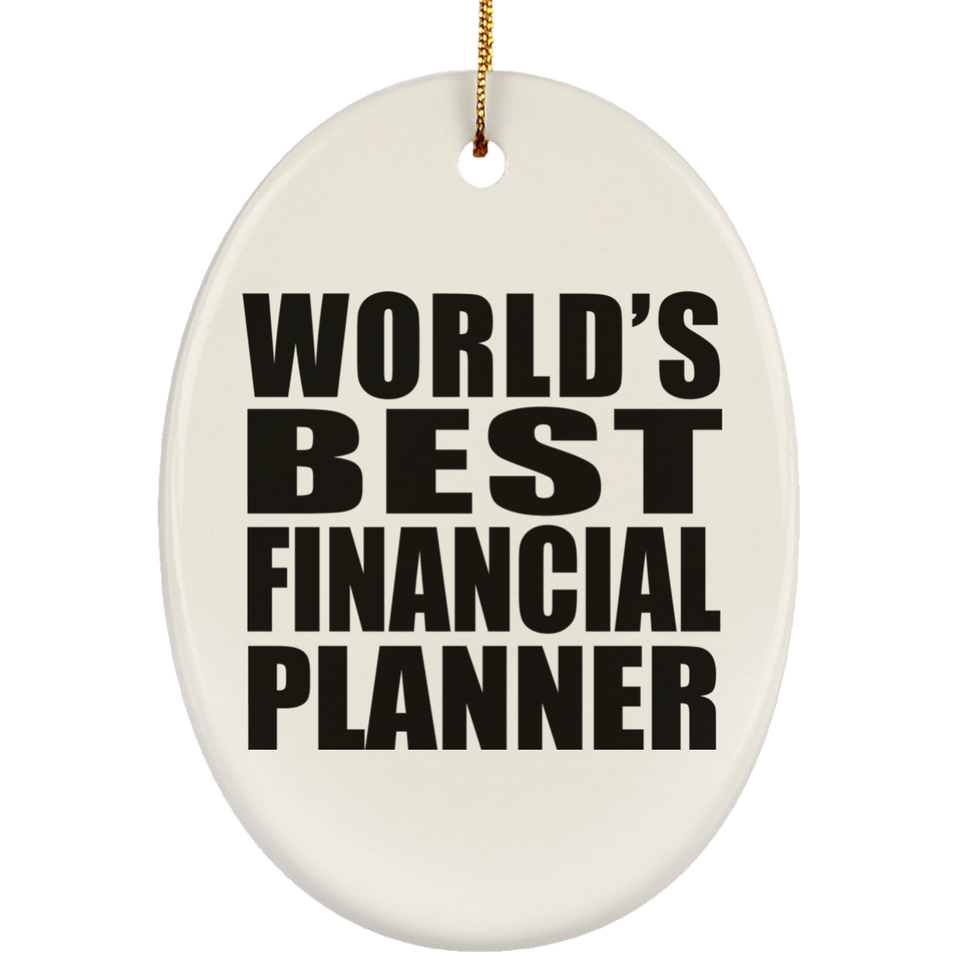 World's Best Financial Planner - Oval Ornament