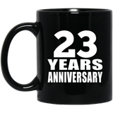 23rd Anniversary 23 Years - 11 Oz Coffee Mug Black