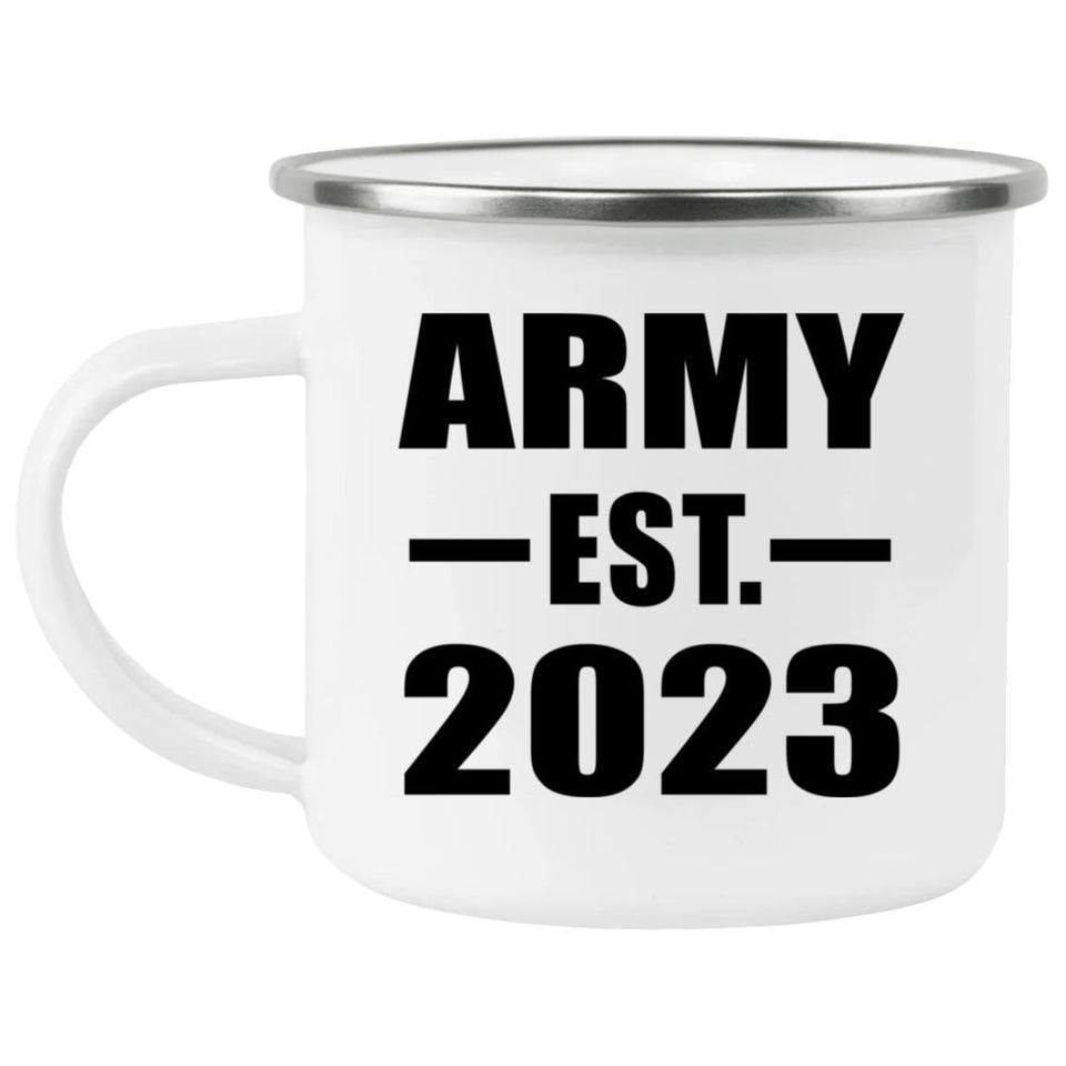 Army Established EST. 2023 - 12oz Camping Mug