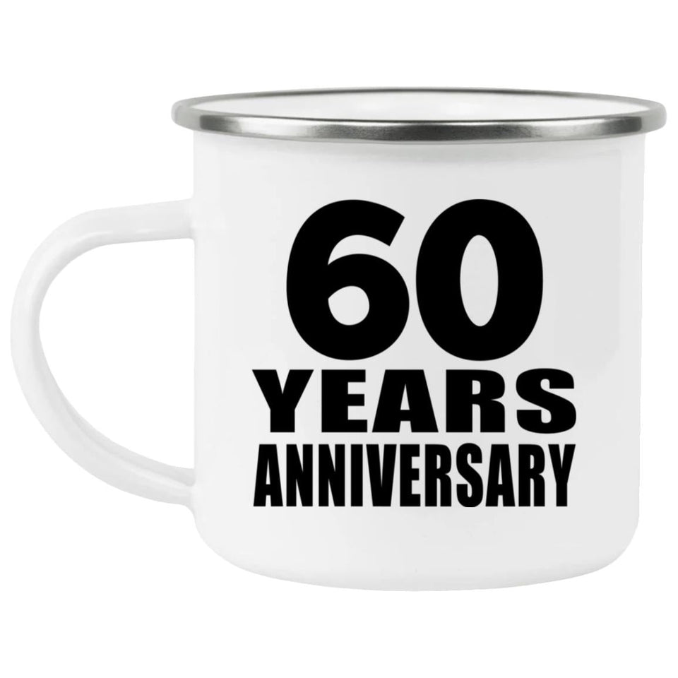 60th Anniversary 60 Years - 12oz Camping Mug