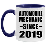 Automobile Mechanic Since 2019 - 11oz Accent Mug Purple