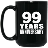 99th Anniversary 99 Years - 15 Oz Coffee Mug Black