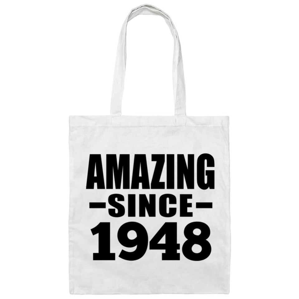 76th Birthday Amazing Since 1948 - Tote Bag White