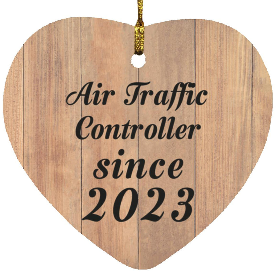 Air Traffic Controller Since 2023 - Heart Ornament C