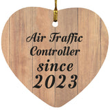 Air Traffic Controller Since 2023 - Heart Ornament C