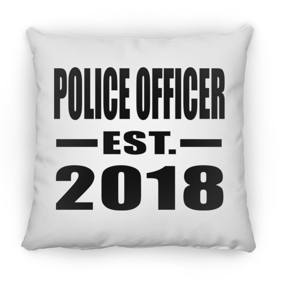 Police Officer Established EST. 2018 - Throw Pillow