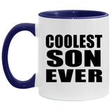 Coolest Son Ever - 11oz Accent Mug Purple