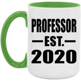 Professor Established EST. 2020 - 15oz Accent Mug Green