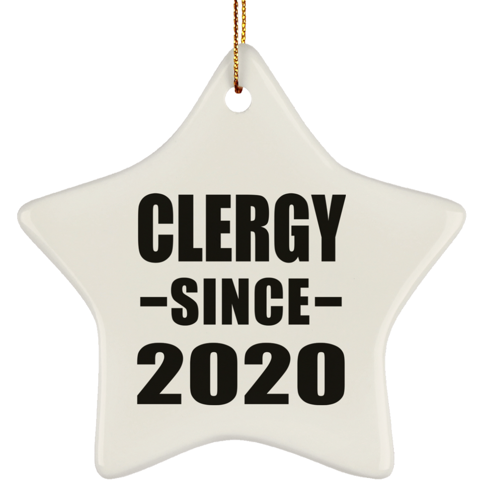 Clergy Since 2020 - Star Ornament