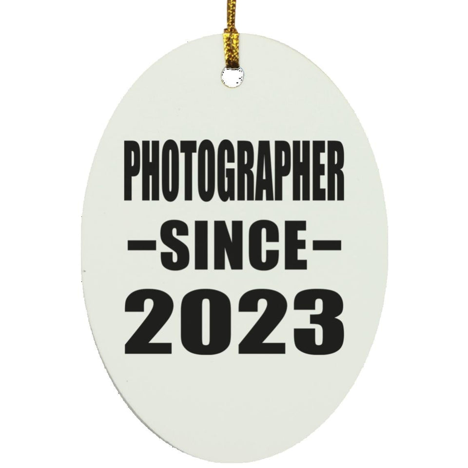 Photographer Since 2023 - Oval Ornament